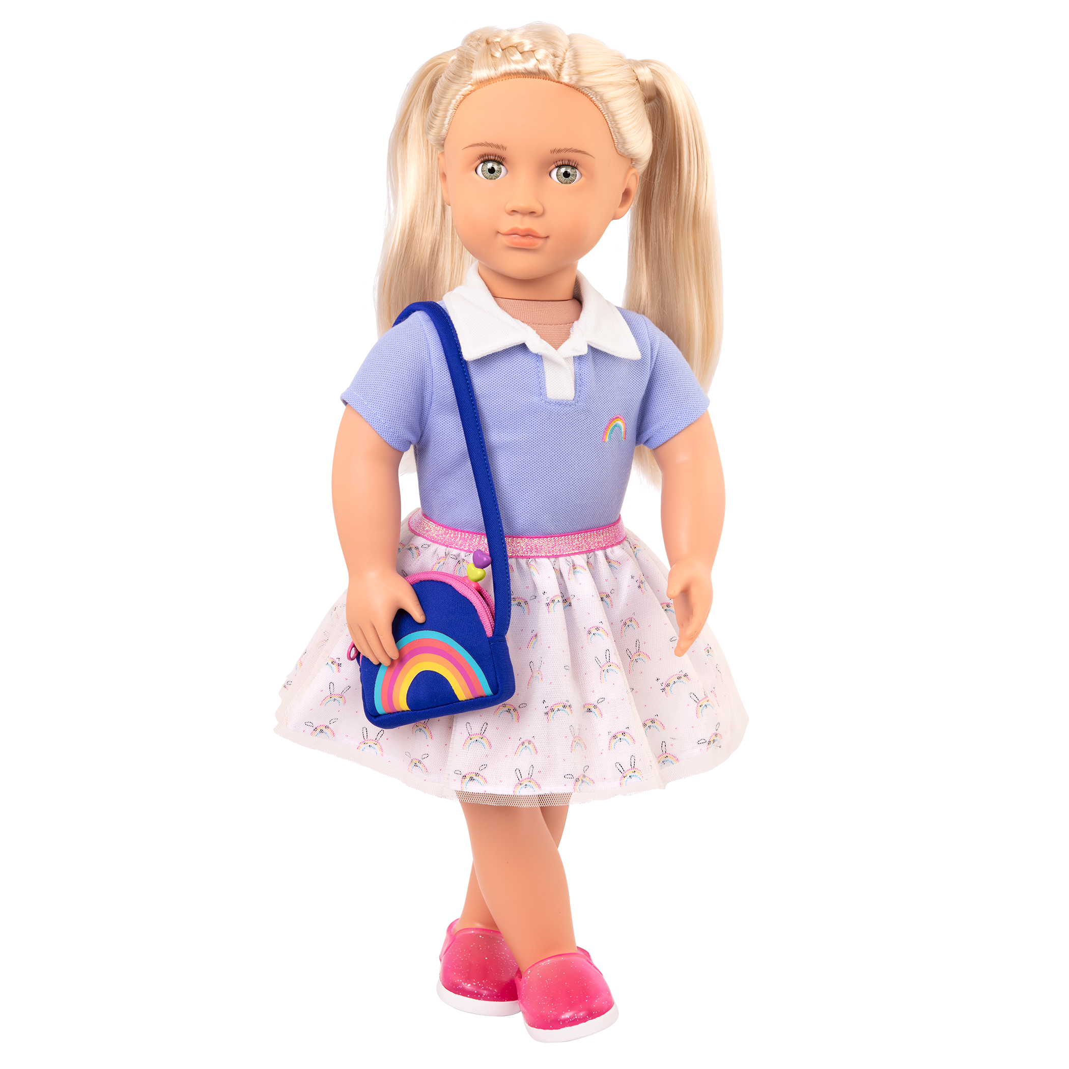 Completo da uniforme scolastica per bambole di 46 cm