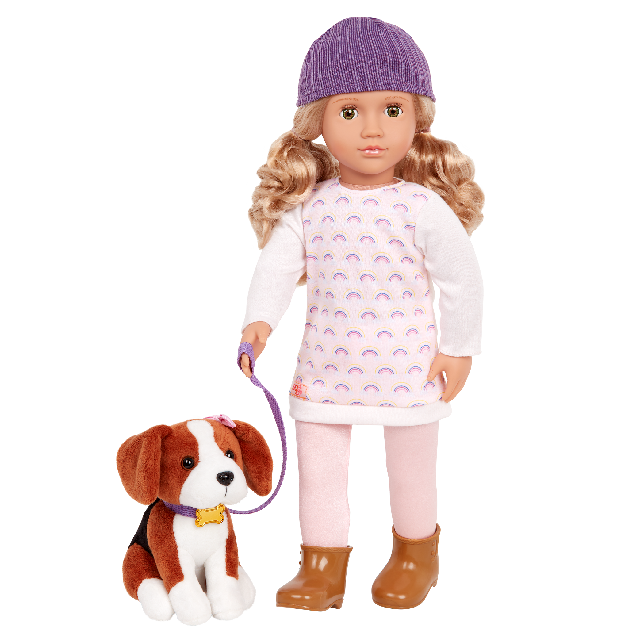 Bambola e cucciolo di beagle da 46 cm