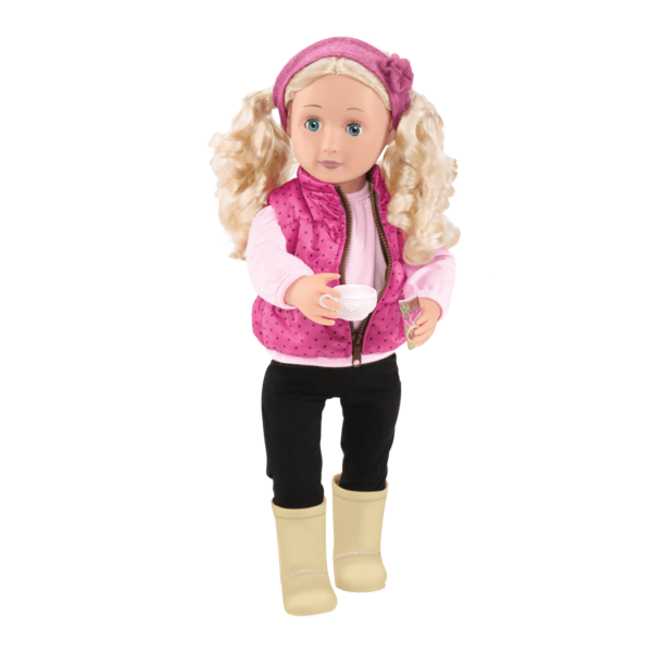 Audrey Ann Deluxe bambola da 46 cm con libro di fiabe