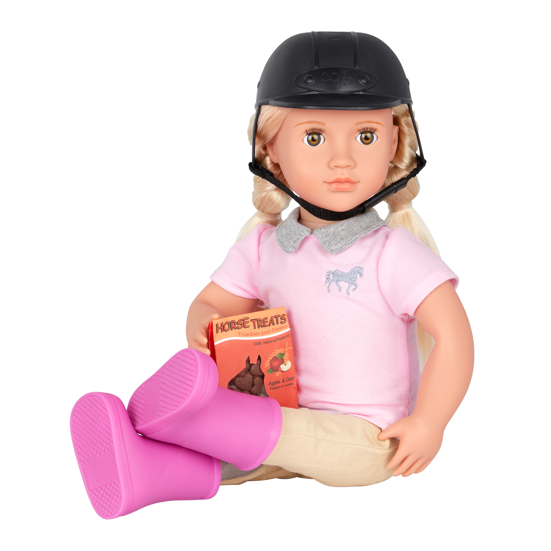 Bambola cavalcabile da 46 cm Tamera Deluxe con libro di fiabe