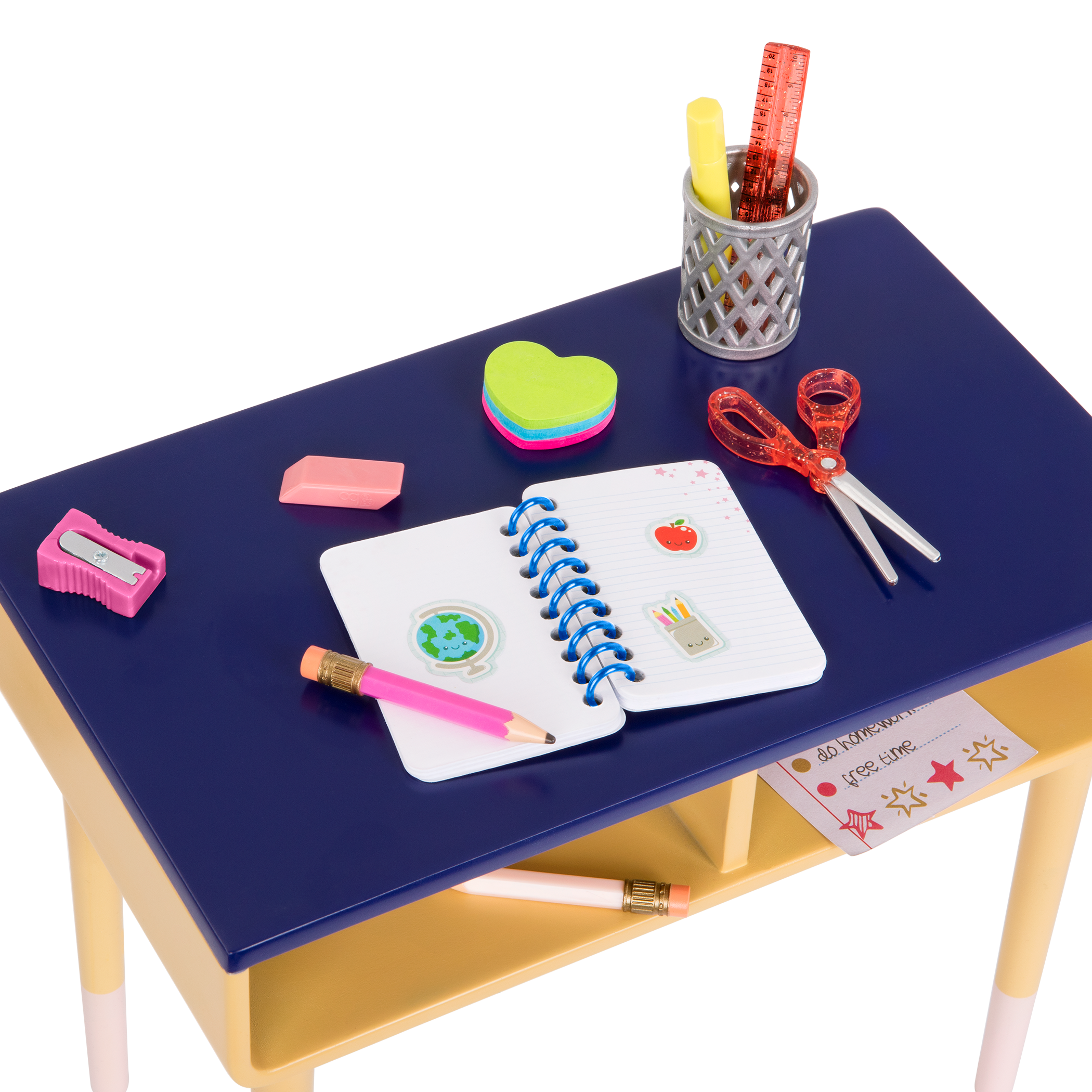 Brilliant Bureau Home Desk Set for 18-inch Dolls 