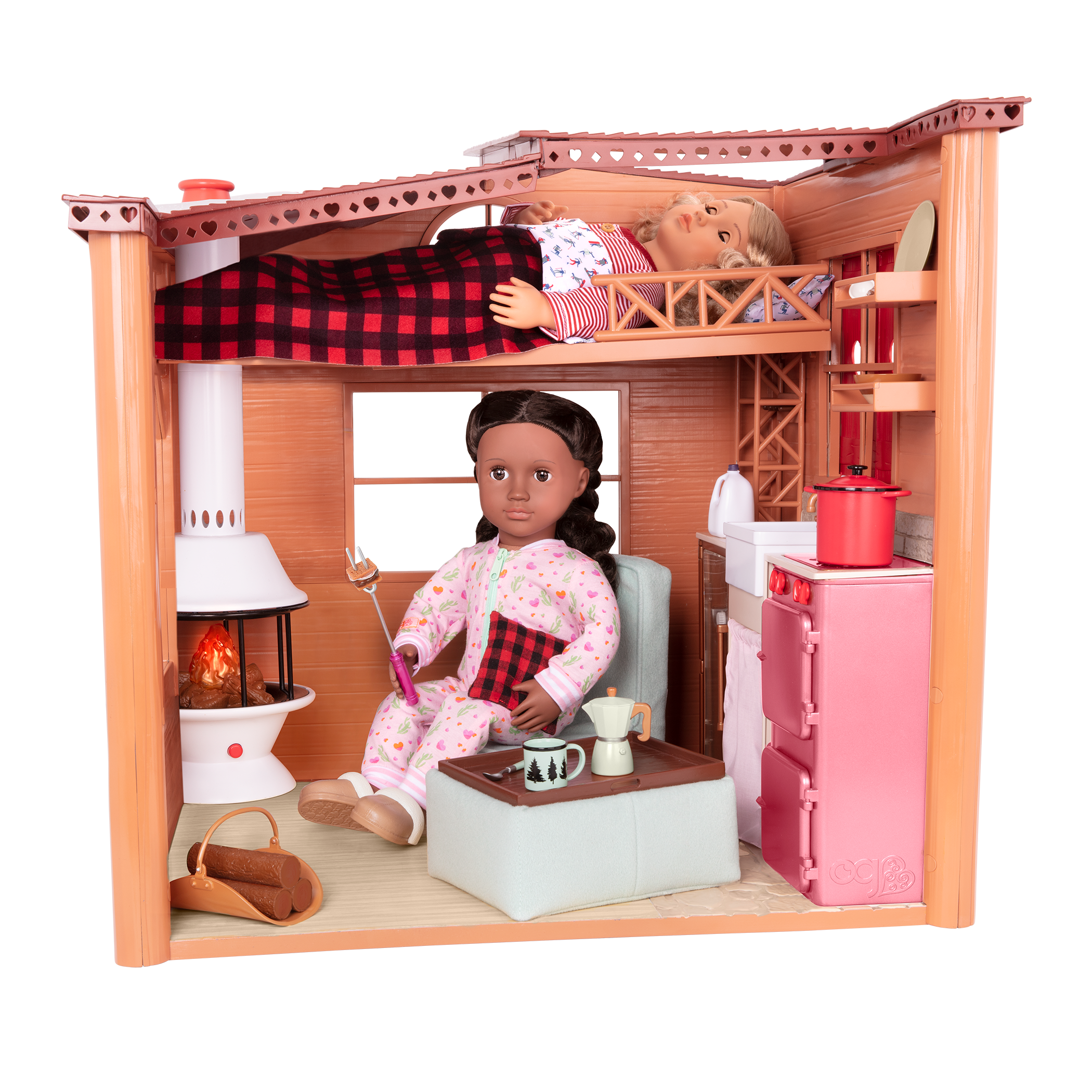 Cozy Cabin Dollhouse Playset for 18-inch Dolls 