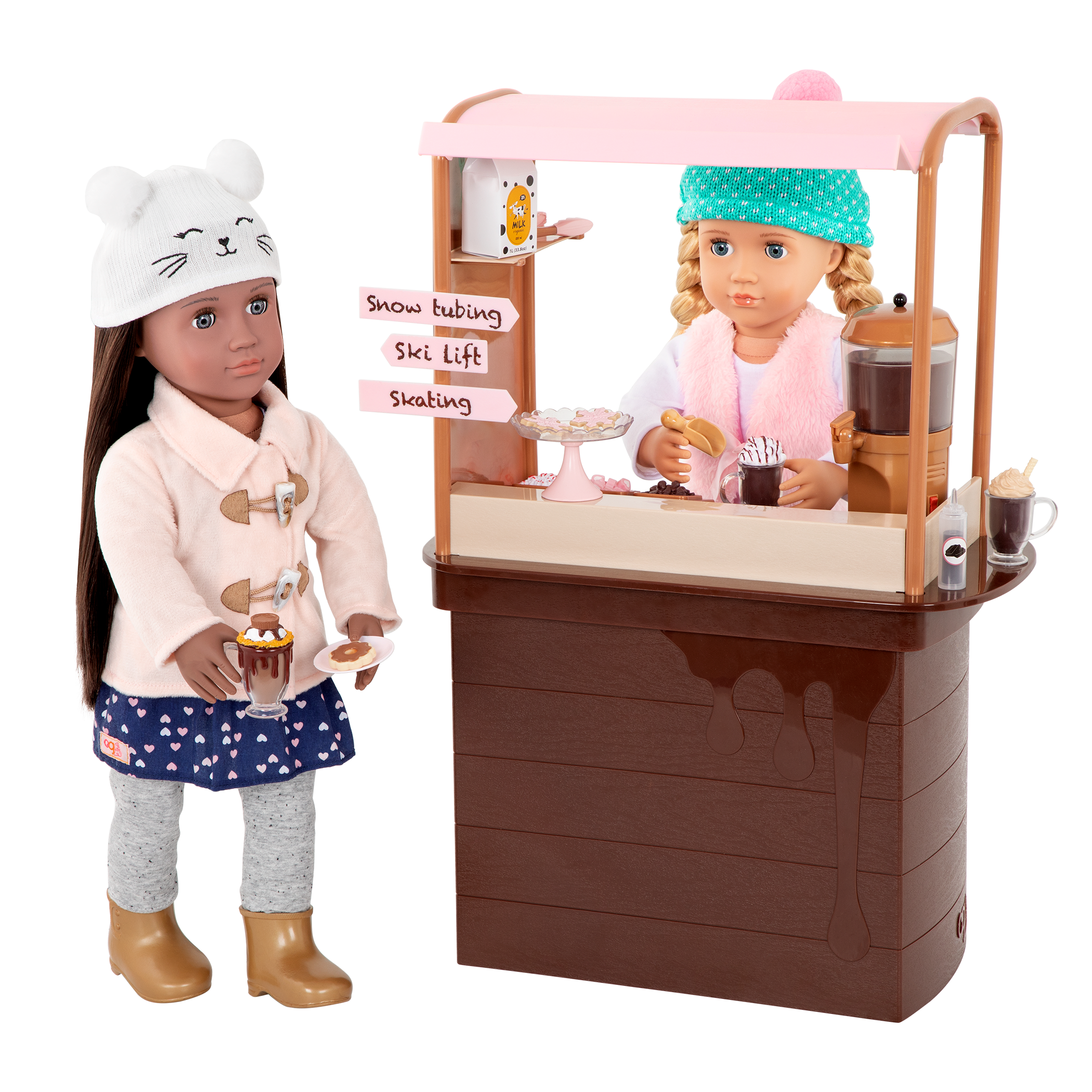 Choco-Tastic Hot Chocolate Stand for 18-inch Dolls 