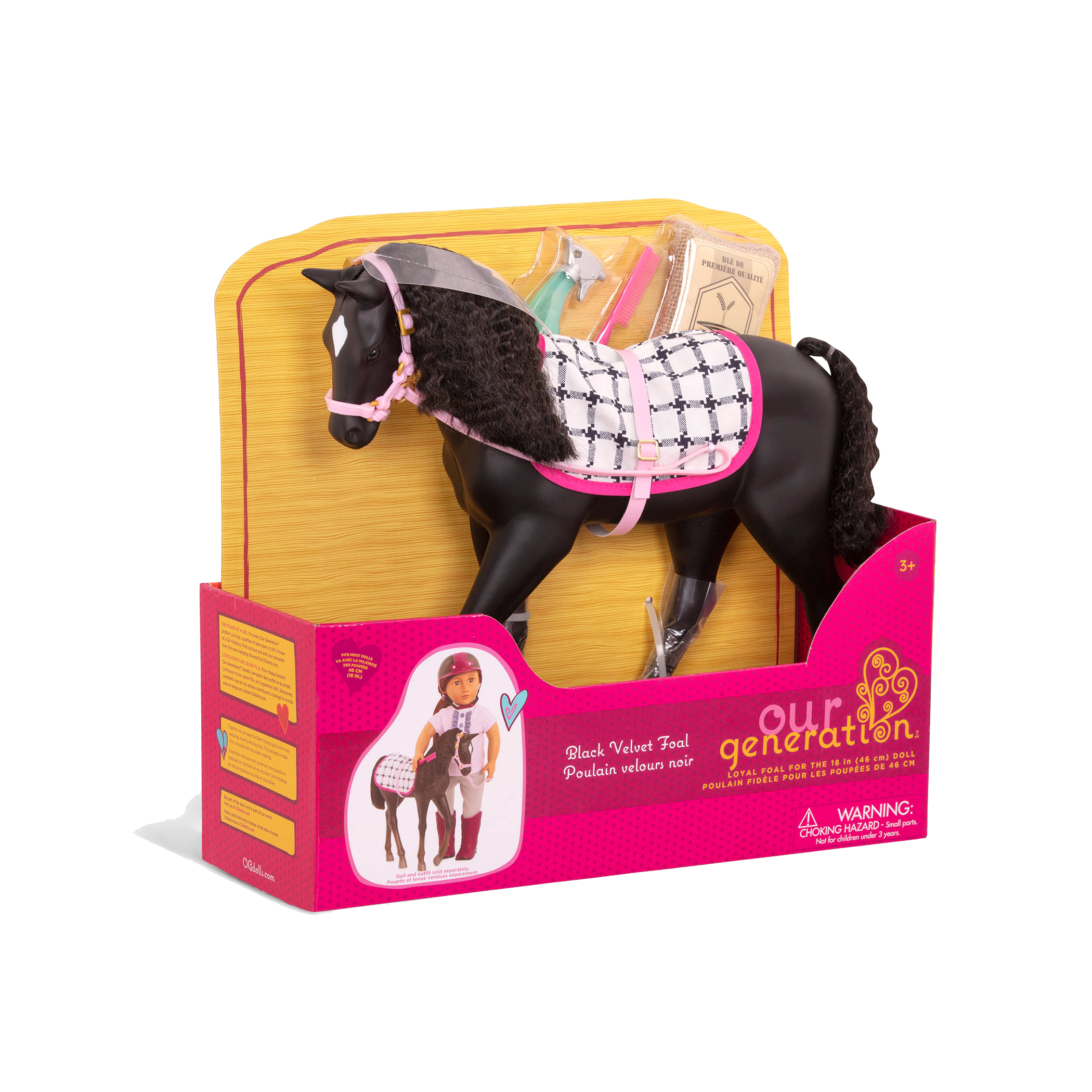 Black Velvet Foal 12-inch Toy Horse