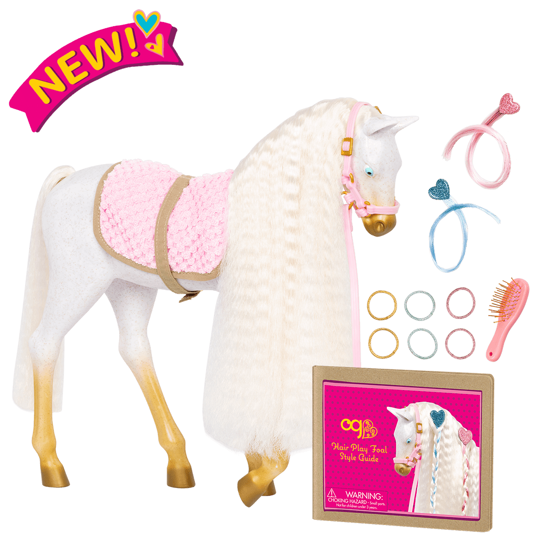 12-inch Andalusian Hair Play Horse 